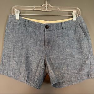 Chambray Cotton Chino Shorts - Women’s Size 2